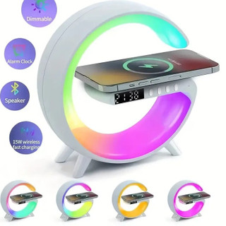 چراغ خواب و اسپیکر و شارژر وایرلس( ۱۵ وات ، فست شارژ ) G63