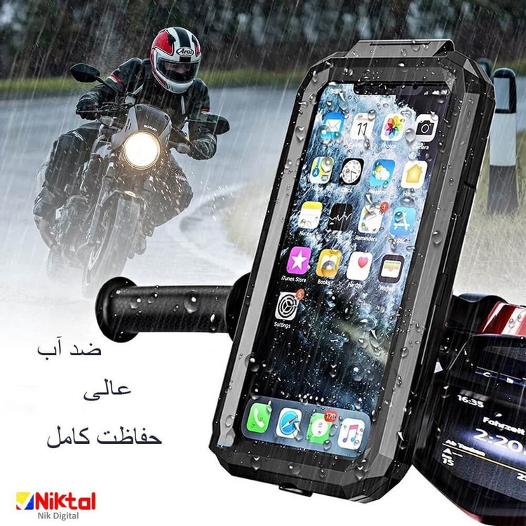 هولدر مگنتی موبایل ضدآب مخصوص موتور و دوچرخه